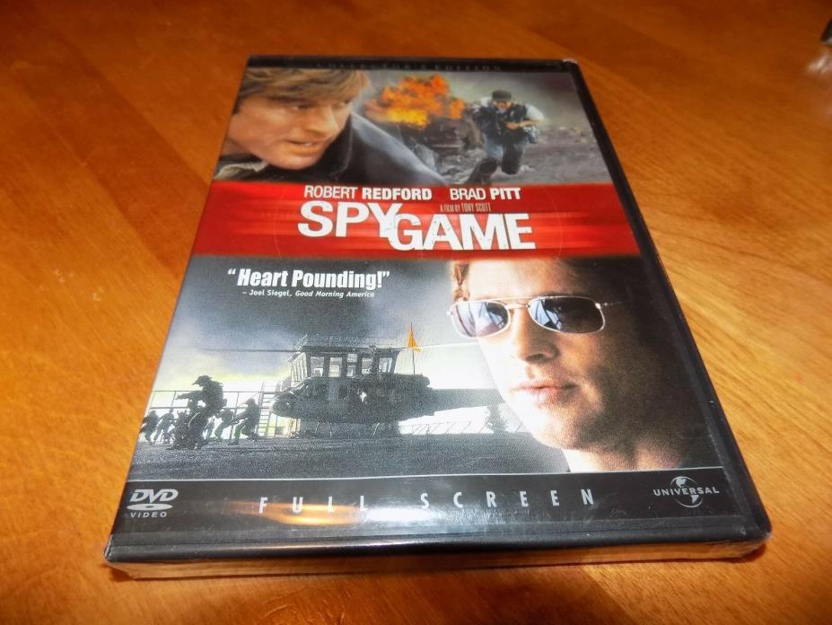 SPY GAME COLLECTOR'S EDITION FULL SCREEN Robert Redford Brad Pitt DVD NEW