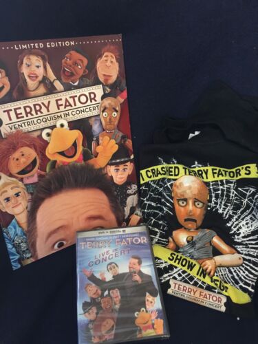 Terry Fator Americas Got Talent Mirage Las Vegas Lot 4 Souvenirs DVD Bobblehead