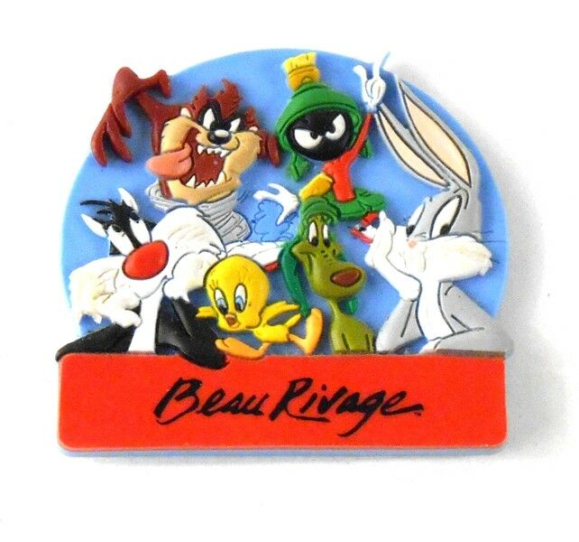 Looney Tunes Beau Rivage Hotel Casino Souvenir Magnet Bugs Taz Marvin Sylvester