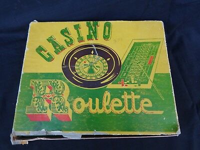 CASINO ROULETTE SET NO. 126 by H. Baron Co. New York 1950's Game