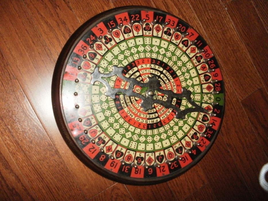Vintage 1920s All-In-One Company Roulette Games And Other Games In Box