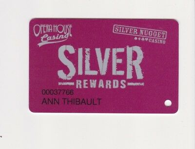 Players Slot Club Rewards Card Opera House Silver Nugget Casino SILVER Las Vegas
