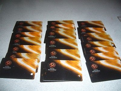 Vintage Las Vegas NV lot of 20, Hotel Slot Cards Total Rewards.Com