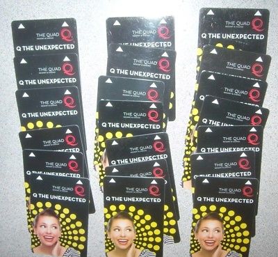 Vintage Las Vegas NV lot of 20, Hotel ROOM KEY THE QUAD, THE UNEXPECTED