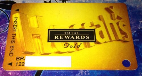 HARRAH'S CASINO TOTAL REWARDS GOLD PLAYERS CLUB SLOT CARD COLLECTIBLE VEGAS