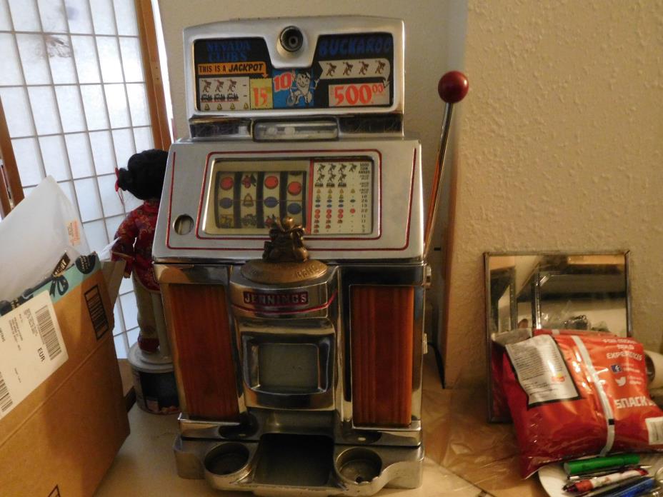 Jennings Buckraroo 10 cent Slot Machine,works,as is