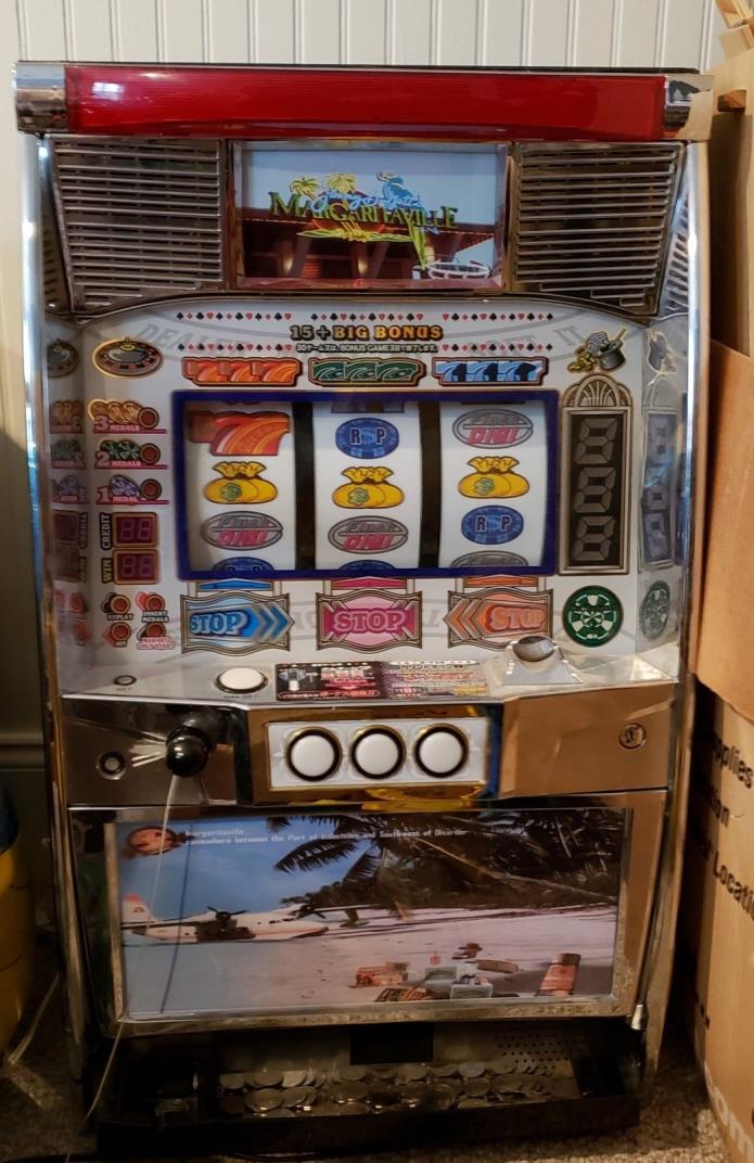 Jimmy Buffett Margaritaville Casino slot machine takes tokens provided