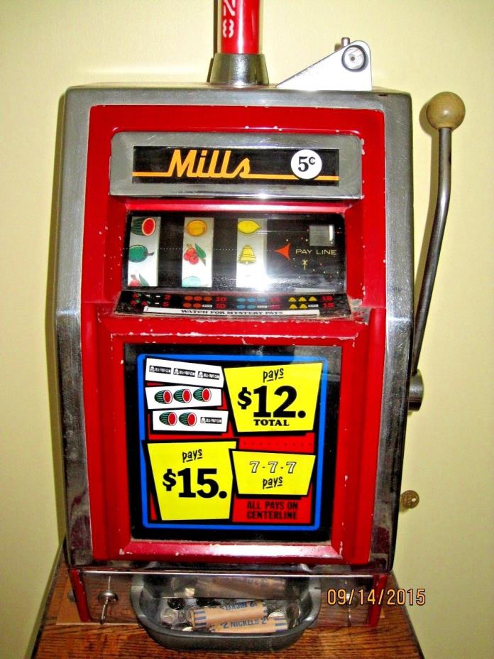Mills nickel 1960 vintage Slot Machine