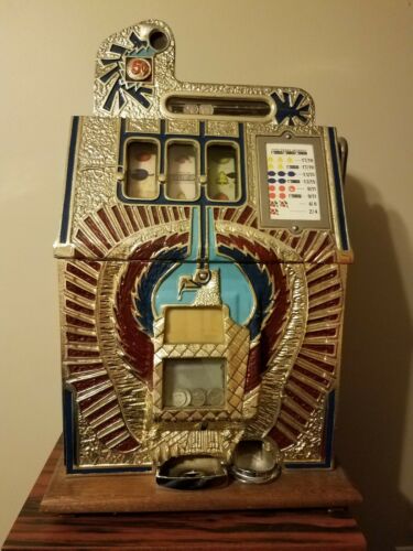 Antique Repop? War Eagle Slot Machine Vintage Coin Operated