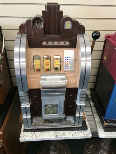 $.05 Mills Vintage Extraordinaire Slot Machine Free Shipping