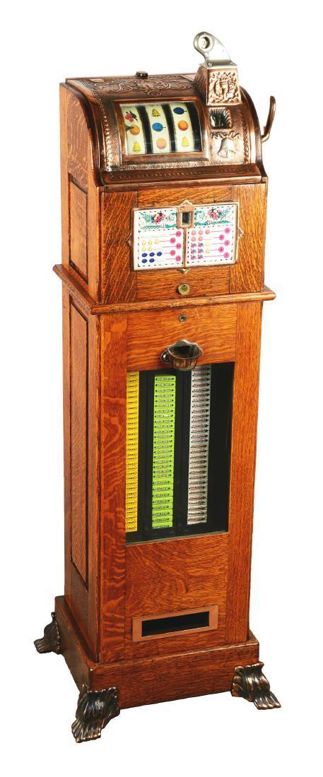 1911 Mills Floor Model O.K. Gum Vendor Slot Machine