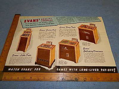 1946 Evans BANG TAILS, CASINO BELL, LITTLE DUKE & more Advertising Brochure