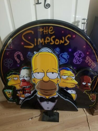 ICONIC SIMPSONS CASINO SLOT MACHINE TOPPER Collectible Item Must See 3D($250)