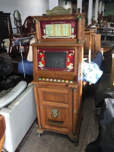Gay 90s Poker Machine 25c Play Quarters Coin Op