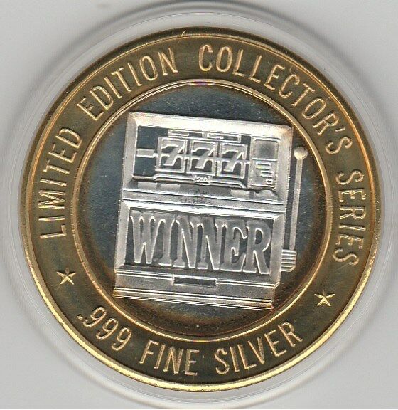 Lake of Torches WINNER Slots GDC .999 Fine Silver $10 Casino Gaming Token
