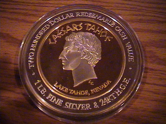 $200 Silver Strike From Caesar's Tahoe - Cleopatra - 1 Lb .999 Fine Silver