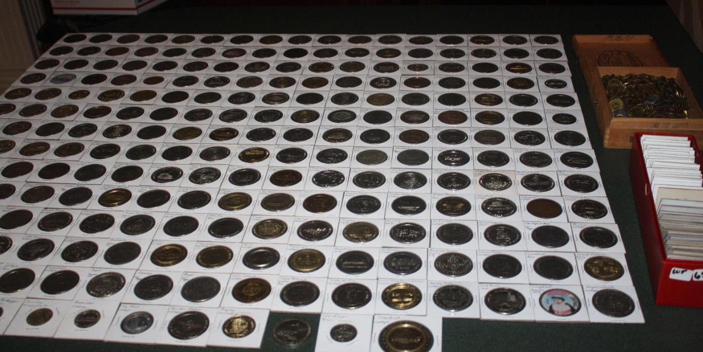 RARE HUGE LOT VINTAGE Casino GAMING tokens collection Las Vegas 600+ COINS