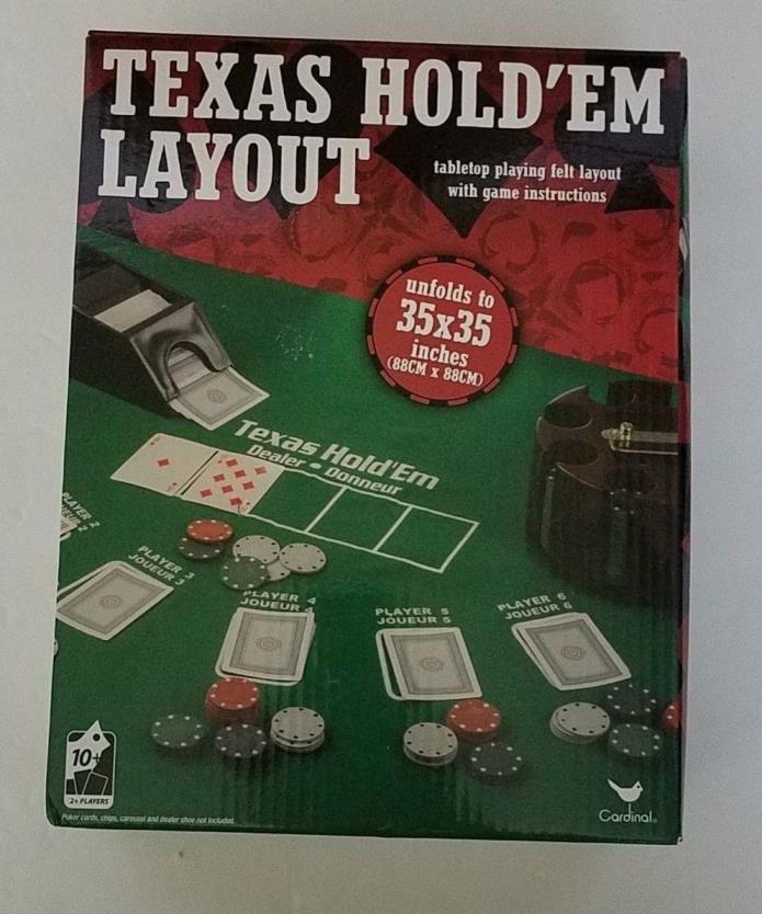 texas holb'em green  table layout  35x35 in [AE10]