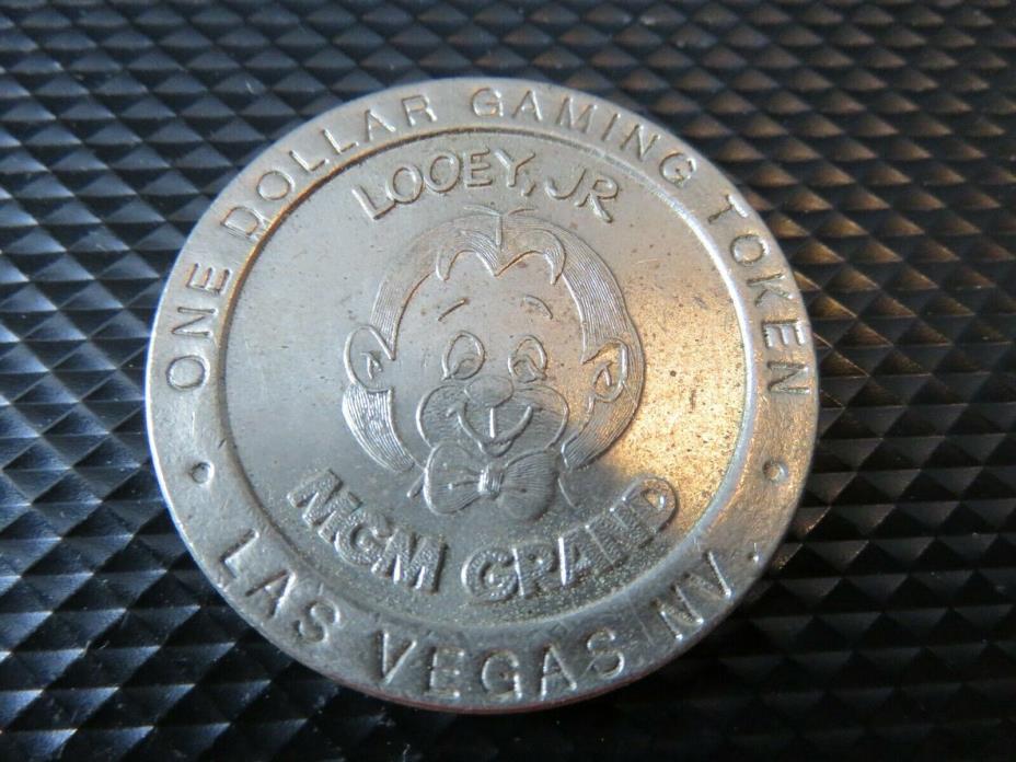 MGM Grand Hotel Casino $1.00 LOOEY JR Gaming Token Las Vegas Nevada 1993