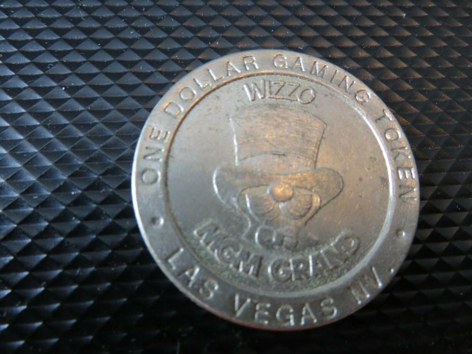 MGM Grand Hotel Casino $1.00 WIZZO Gaming Token Las Vegas Nevada 1993