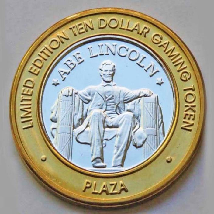 Abe Lincoln Plaza Las Vegas $10 Dollar Gaming Token Limited Edition