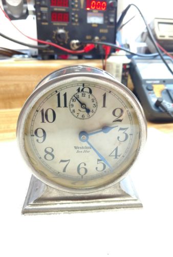 Antique Westclox Ben Hur Style 1 Alarm Clock-Circa 1925-Running!! Serviced