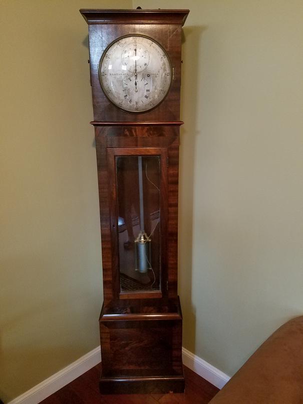 English Astronomical Regulator 1850 Grandfather Longcase French Howard Clock