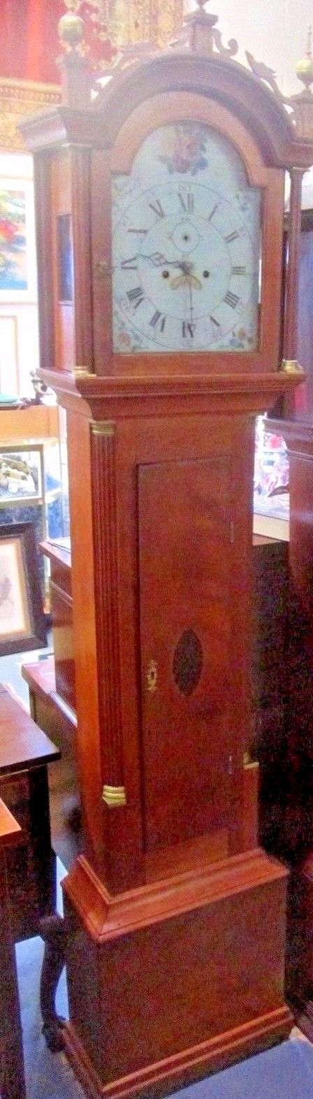 ANTIQUE MASS. AMERICAN TALL CASE GRANDFATHER 91