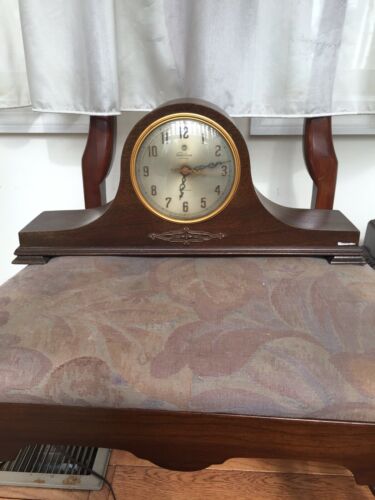 Fine Working Antique Telechron Electric Mantle Clock