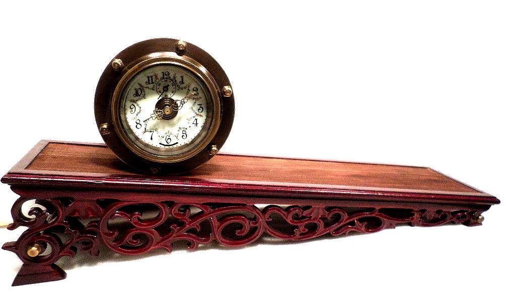 Amazing Rolling Plane Mechanical Clock--You Never Wind It With A Key--Por Dial