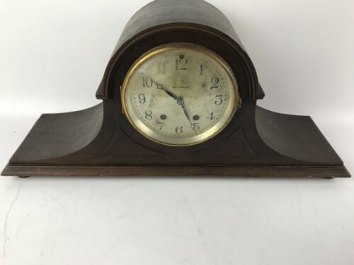 Antique Seth Thomas 8 Day Tambour Strike Mantle Clock 120 Movement #1477