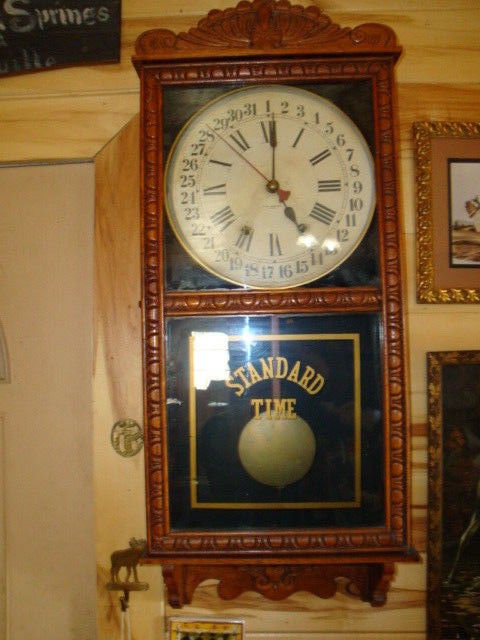 Beautiful Antique New Haven Standard Time Wall Clock