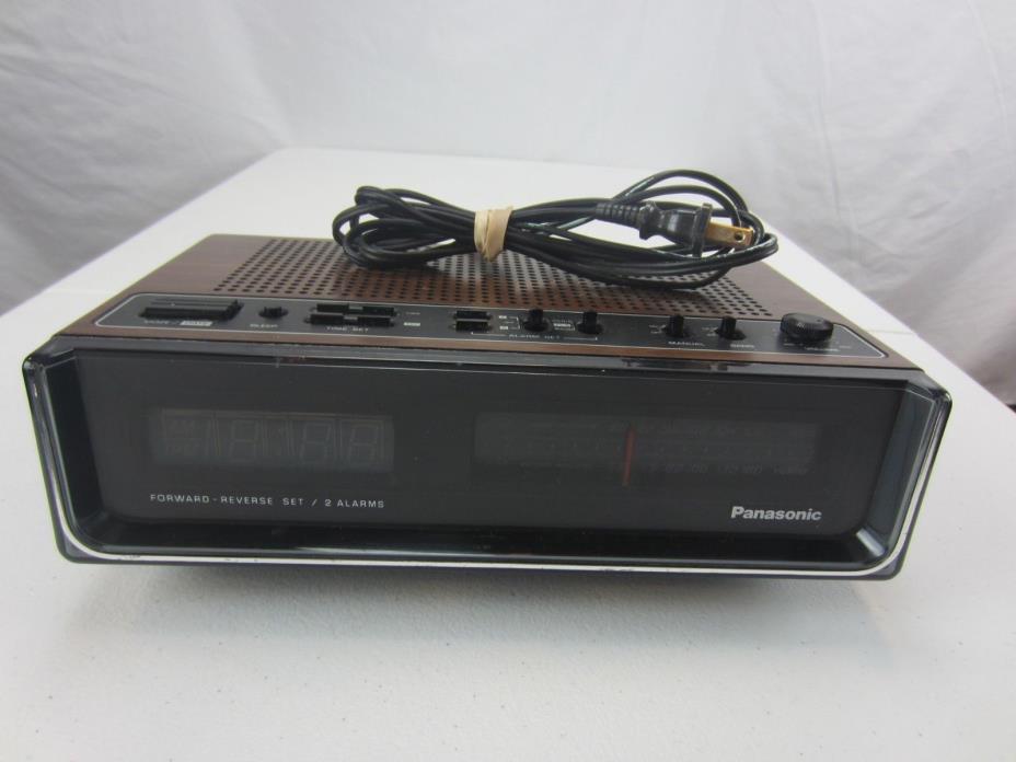 Vintage Panasonic RC-95 Dual Alarm Clock Radio Tested, Works