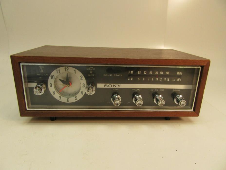Vintage Sony Alarm Clock Radio Works # 8FC-75W