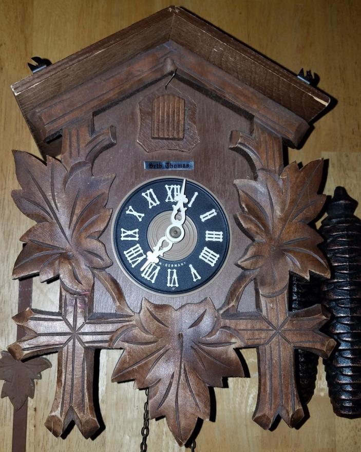 Howard Miller 8 Day Black Forest Cuckoo Clock -Works- Needs some TLC