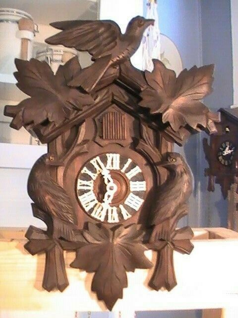 Vintage Cuckoo Clock Germany Black Forest parts repair. complete.