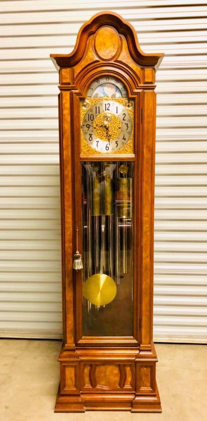 HERSCHEDE SHEFFIELD #230 9-TUBE GRANDFATHER CLOCK ABSOLUTELY BEAUTIFUL!