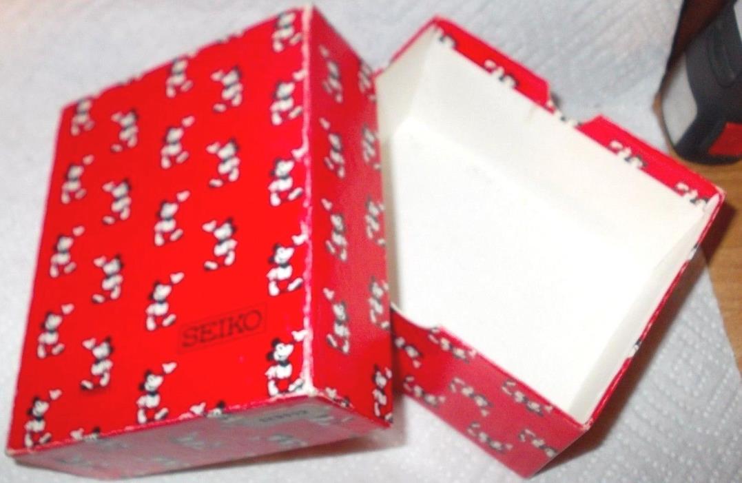 Box Only - Seiko - Mickey Mouse Watch Red Gift Box