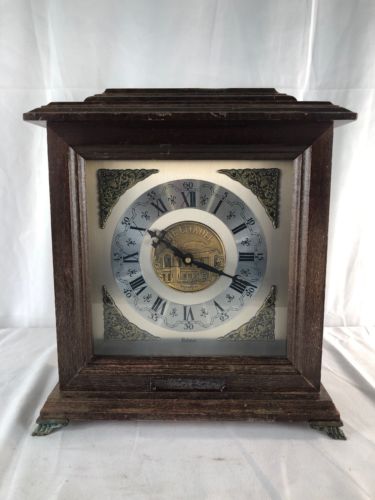 Vintage Bulova The Citadel Summerall Chapel Mantle Clock