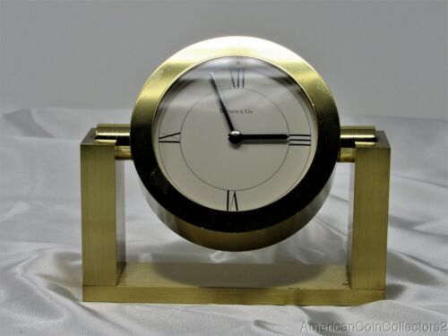 Tiffany & Co Brass Desk Clock Given by Oprah Winfrey & the Gang *Unique* 12022