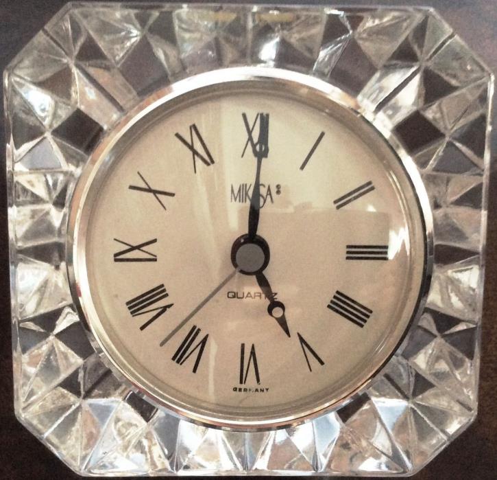 Mikasa Austrian Crystal & German Westminster Quartz clock