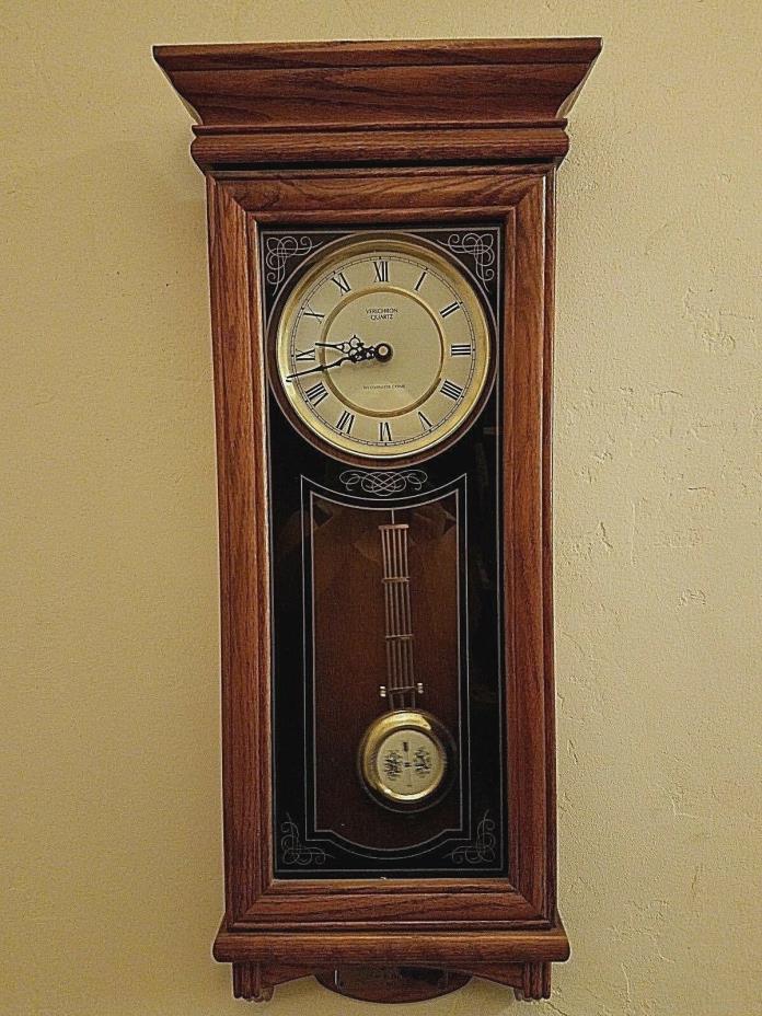 Verichron Quartz Wall Clock With Westminster Chime, 31