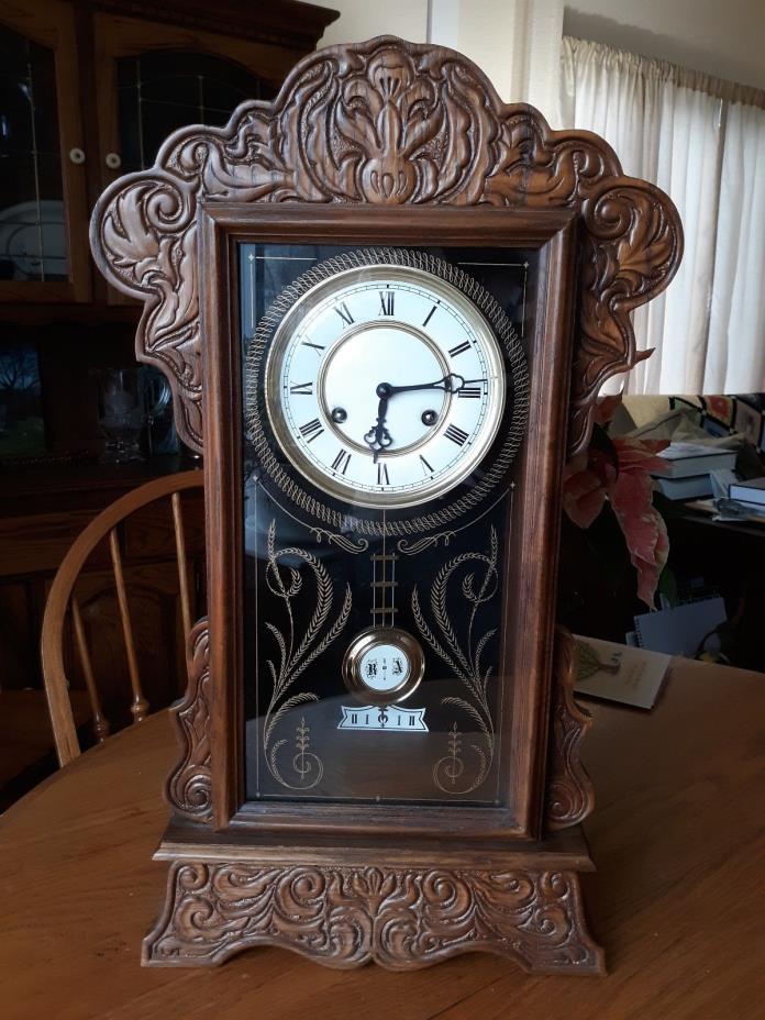 Vtg Burwood Products New Haven Regulator Wall/Mantle Clock W/German Movement