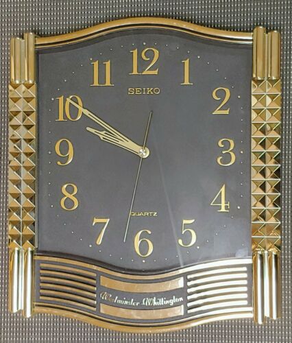 Vintage Seiko Quartz Westminster Whittington Chimes Wall Clock