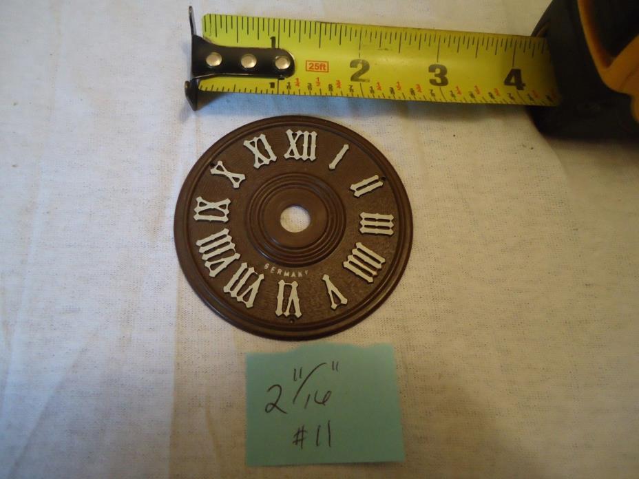 Vintage Plastic Cuckoo Clock dial face 2-11/16