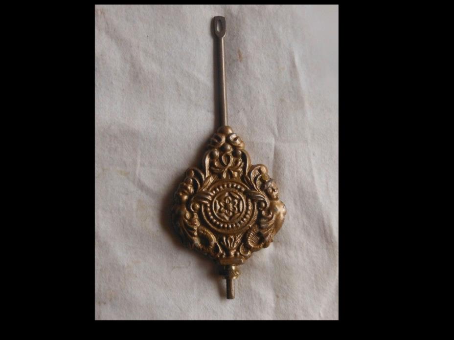 Kitchen Clock Pendulum Bob with Rod Patterned 4 oz wt.