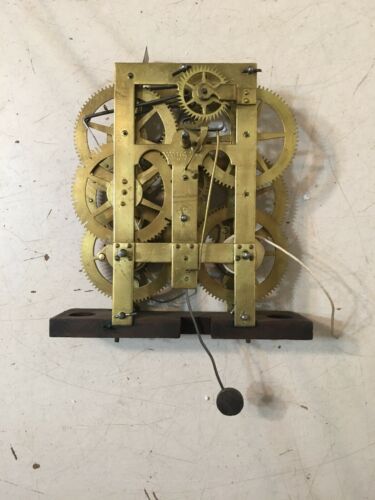 Antique Chauncey Jerome 8 Day Ogee Clock Movement Weight Driven