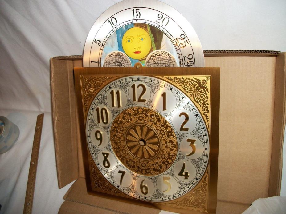 EMPEROR BRASS DIAL FOR M300 GRANDFATHER CLOCK - NEW OLD STOCK