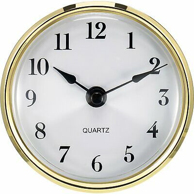 Hicarer 3-1/8 Inch 80 mm Quartz Clock Fit-up/Insert with Arabic Numeral Quartz