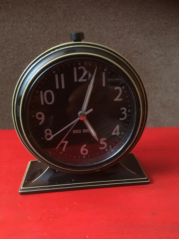 Vintage Art Deco 30's Plack  Big Ben Alarm Clock